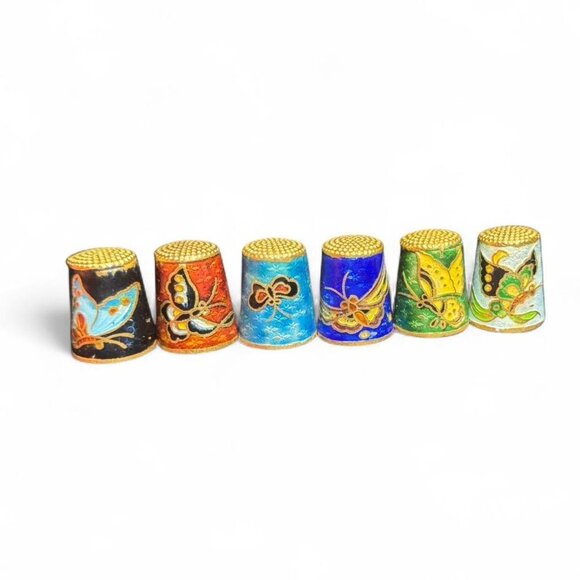 VTG Butterfly Thimbles - Picture 1 of 7